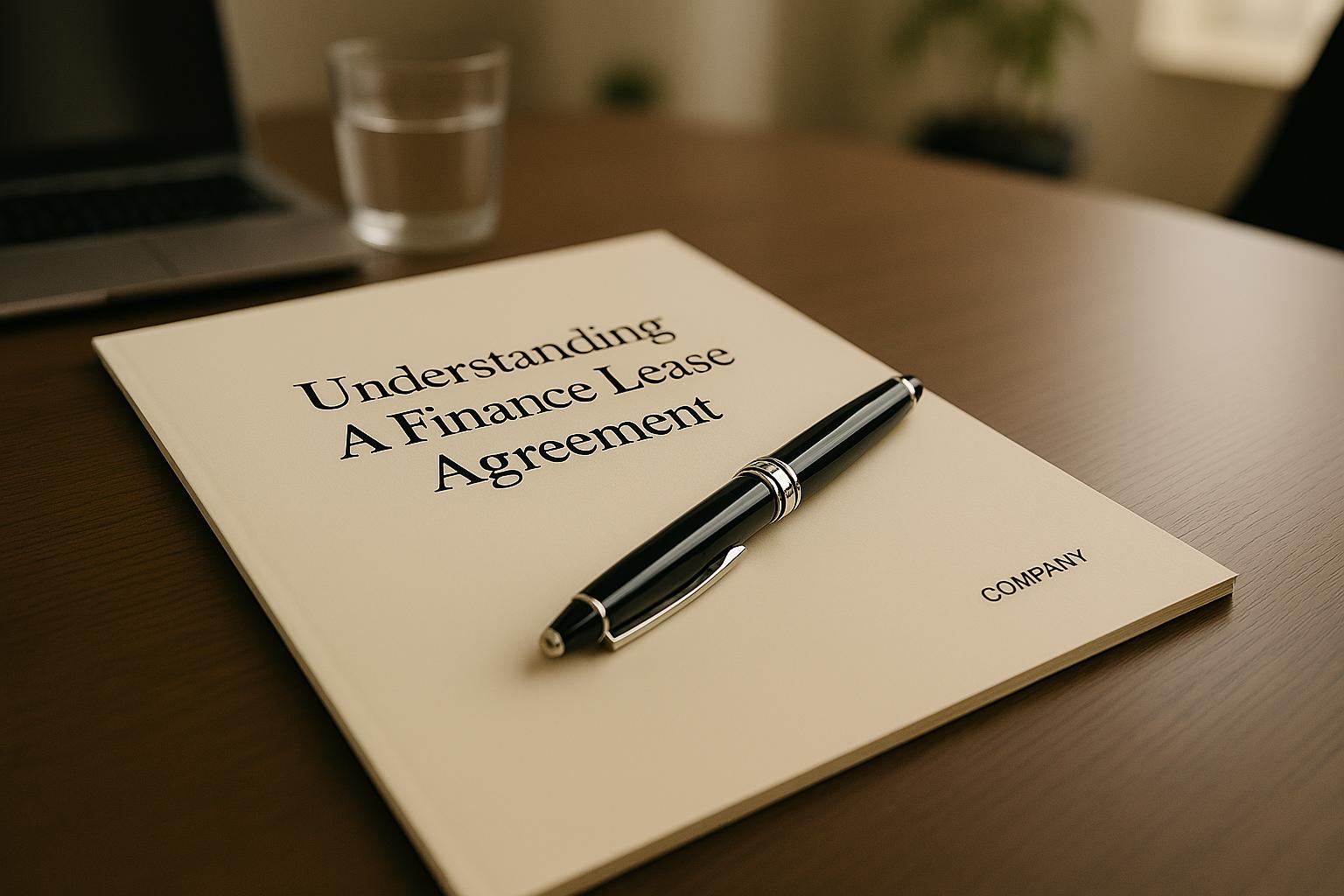 Understanding a Finance Lease Agreement