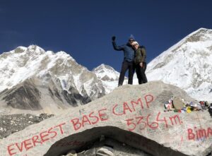 Base camp Image of John Tustin and his wife