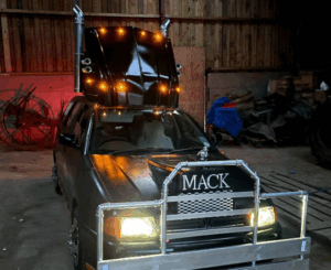 Mack Truck on a VW, looking the business on the 2025 Screwball Rally