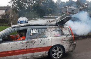 Star wars X-Wing Fighter, turns eyebrows on the 2025 Screwball Rally, all in aid of fantastic causes
