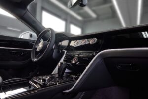 An interior Image of the Bentley Steinway limited edition