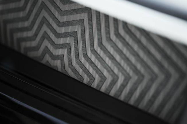 Interior image of the Rolls Royce Arabesque bespoke intricate woodwork