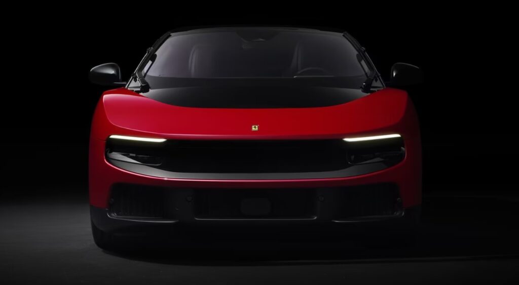 Red Ferrari Luce front on picture