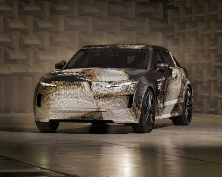 Teaser images of the all new Range Rover GT side angle on